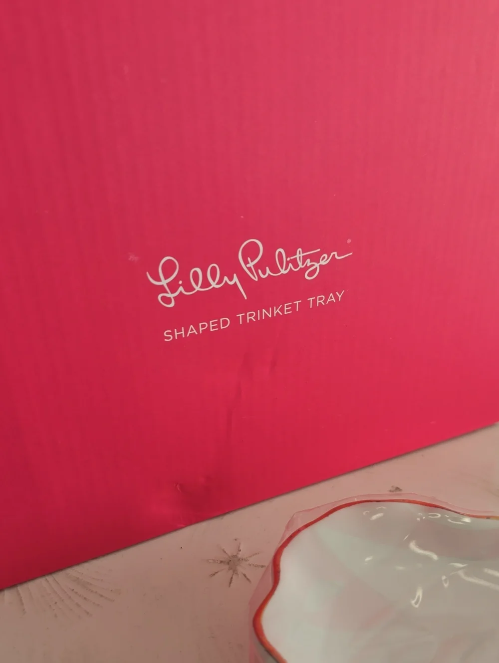 NIB Lilly Pulitzer Shaped Trinket Tray Monstera Leaf